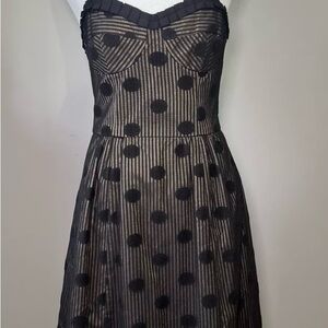 Nanette Lepore Polka Dot Strapless Dress
